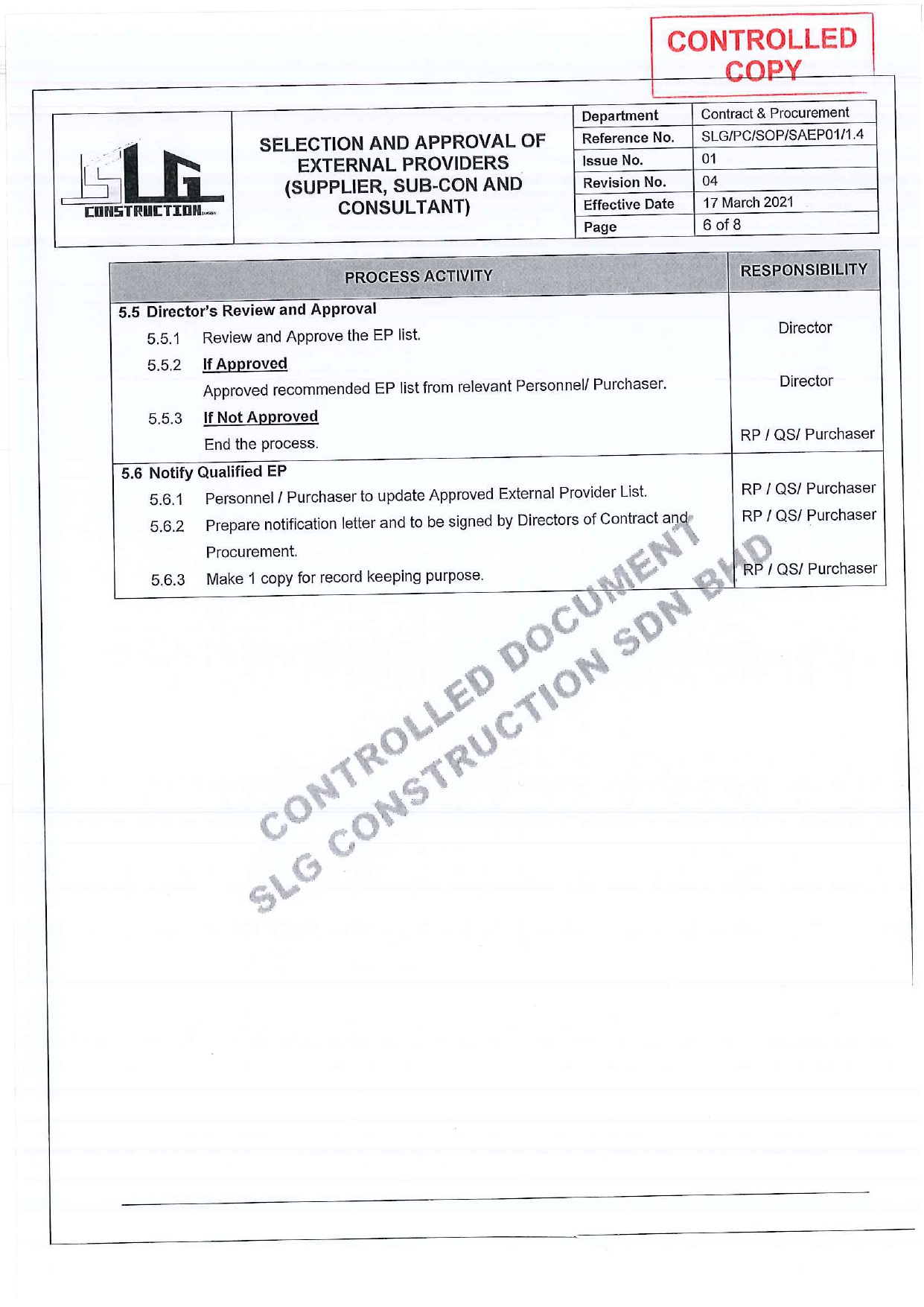 SLG-PRO-SOP Page 6